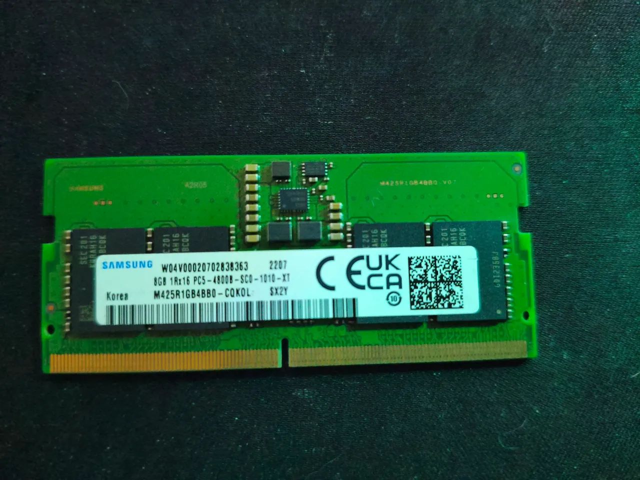 Memória RAM Samsung DDR5 8GB Notebook 