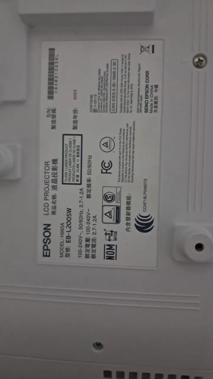 Projetor a laizer Epson lcd projector model H993A l200sw - Foto 2