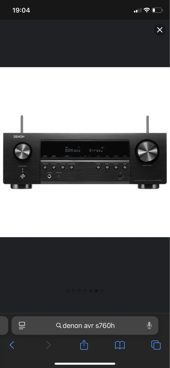 Receiver Denon AVR S760H - Foto 5