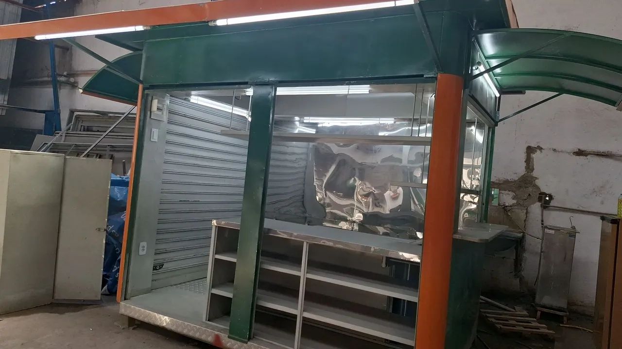 Quiosque Comércio Aço 4 portas 3mx2mx3m - Foto 3