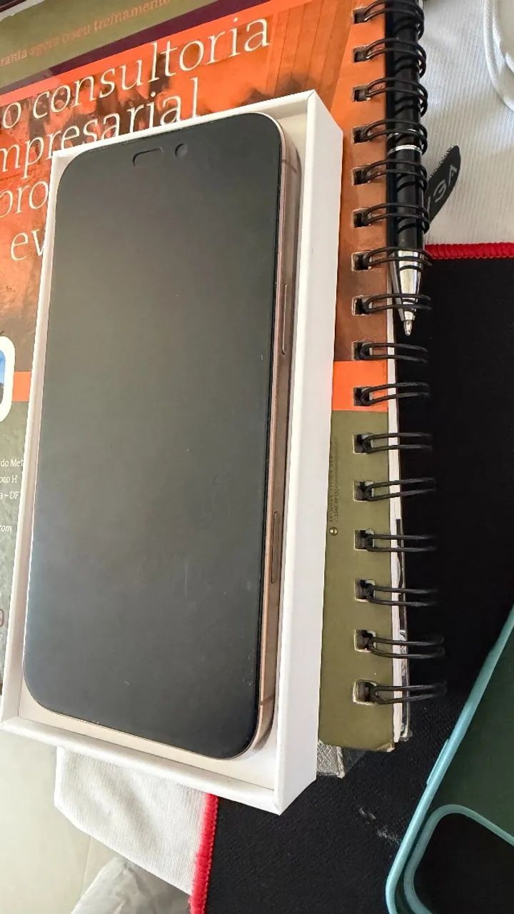 IPhone 16 Pro Max com caixa em estado de novo Titanio Natural - Foto 5