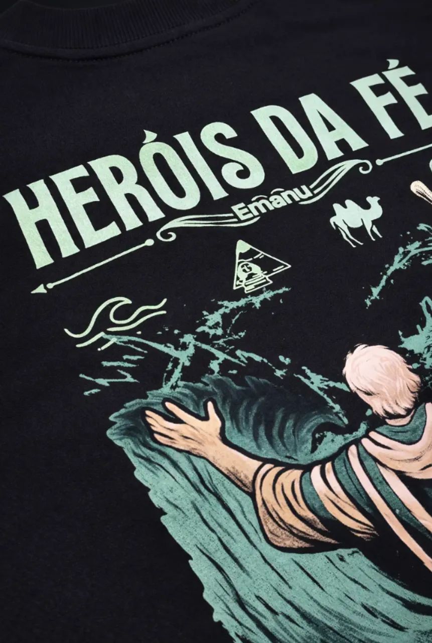 Camiseta Cristã Oversized - Moisés - Foto 5