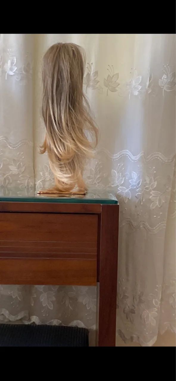 Aplique de Cabelo de Rabo de Cavalo Loiro