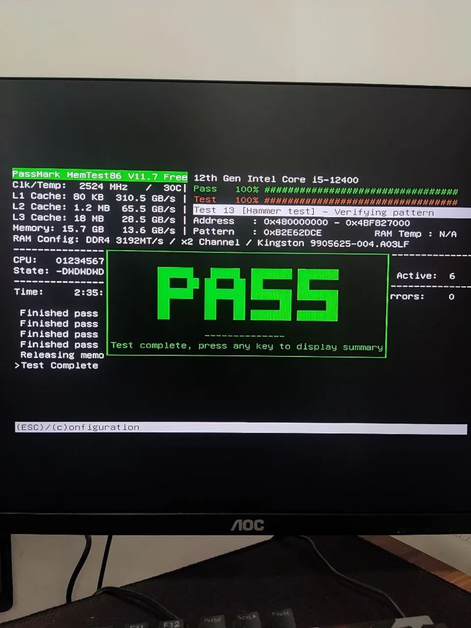 Memória RAM Kingston FURY Beast 16GB DDR4 3200MHz CL16 (Testada 100% OK) - Foto 5
