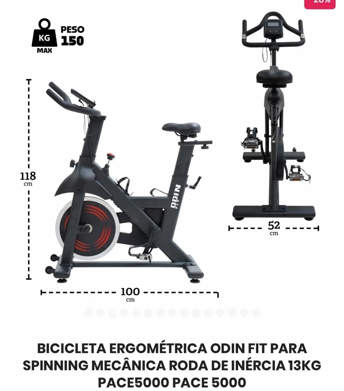 bicicleta ergométrica odin fit  - Foto 3