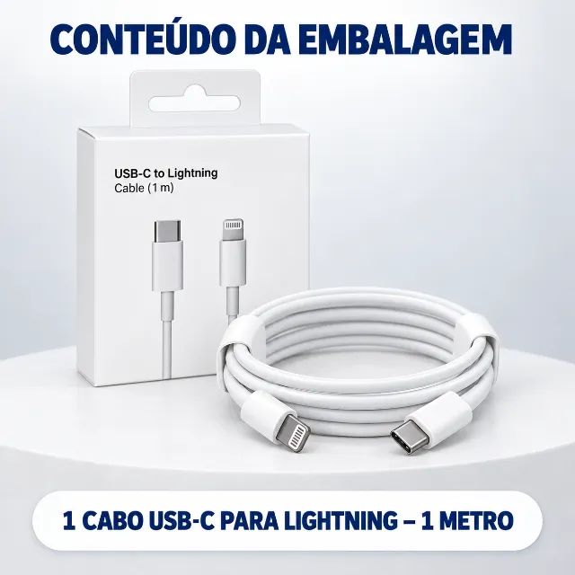 Cabo De Carregador Tipo-c E Lightning