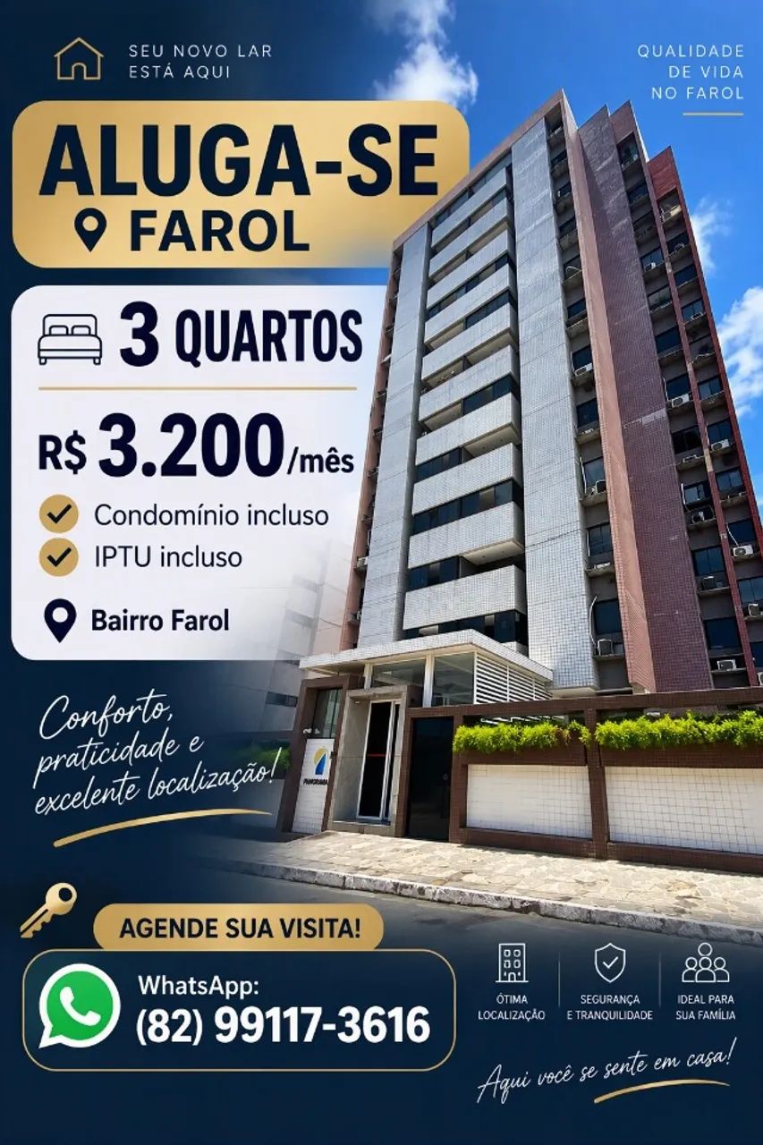 Alugo apartamento no Farol
