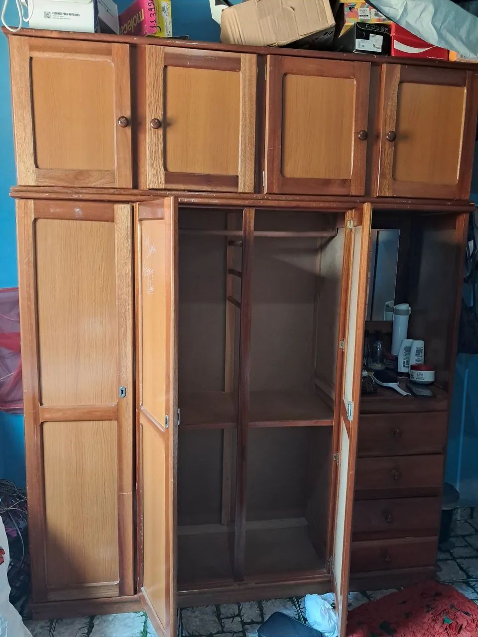 Guarda roupa de madeira  - Foto 4