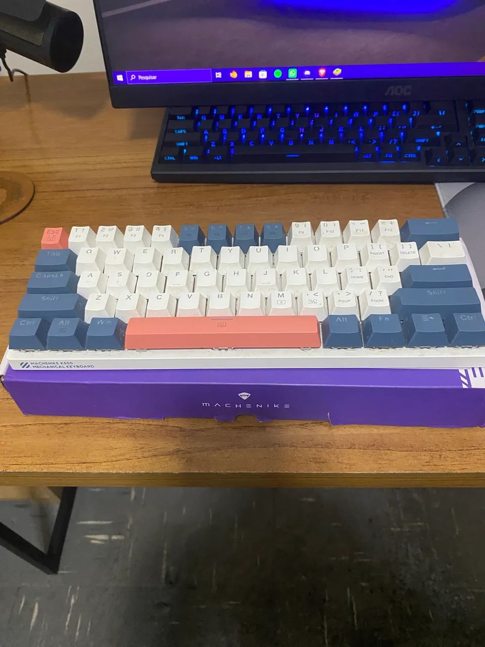 Machenike k500 - Teclado Mecânico 60% - Foto 3