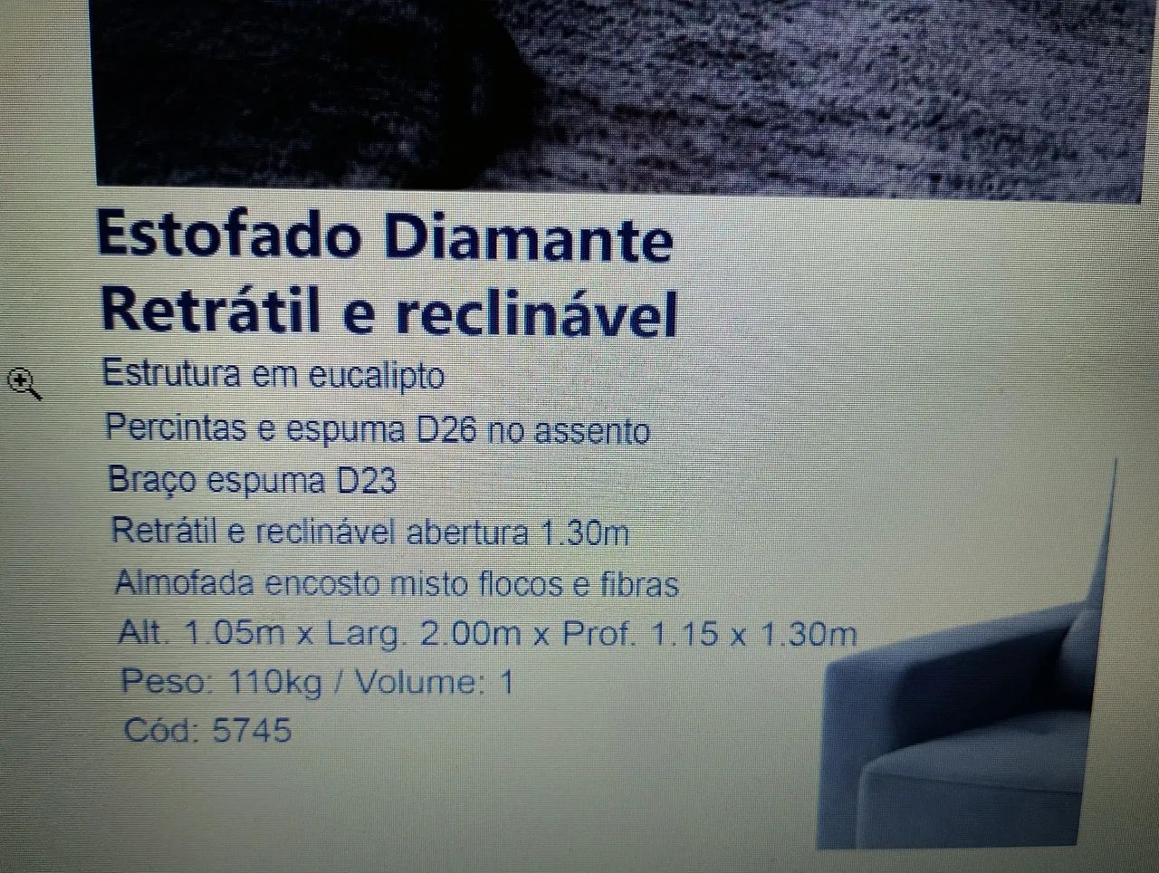 Sofá retrátil novo - Foto 4