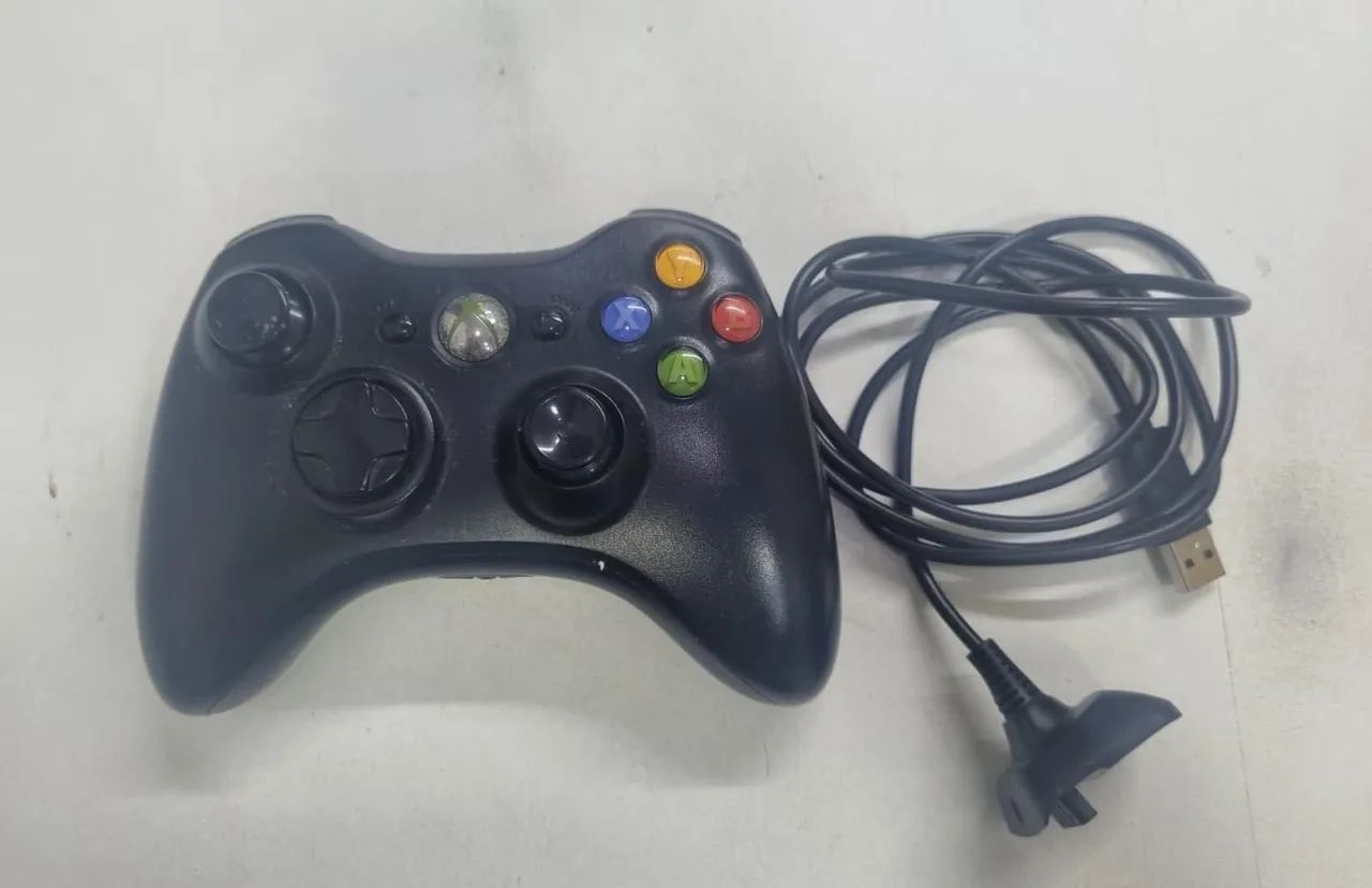 Controle Xbox 360 original com cabo