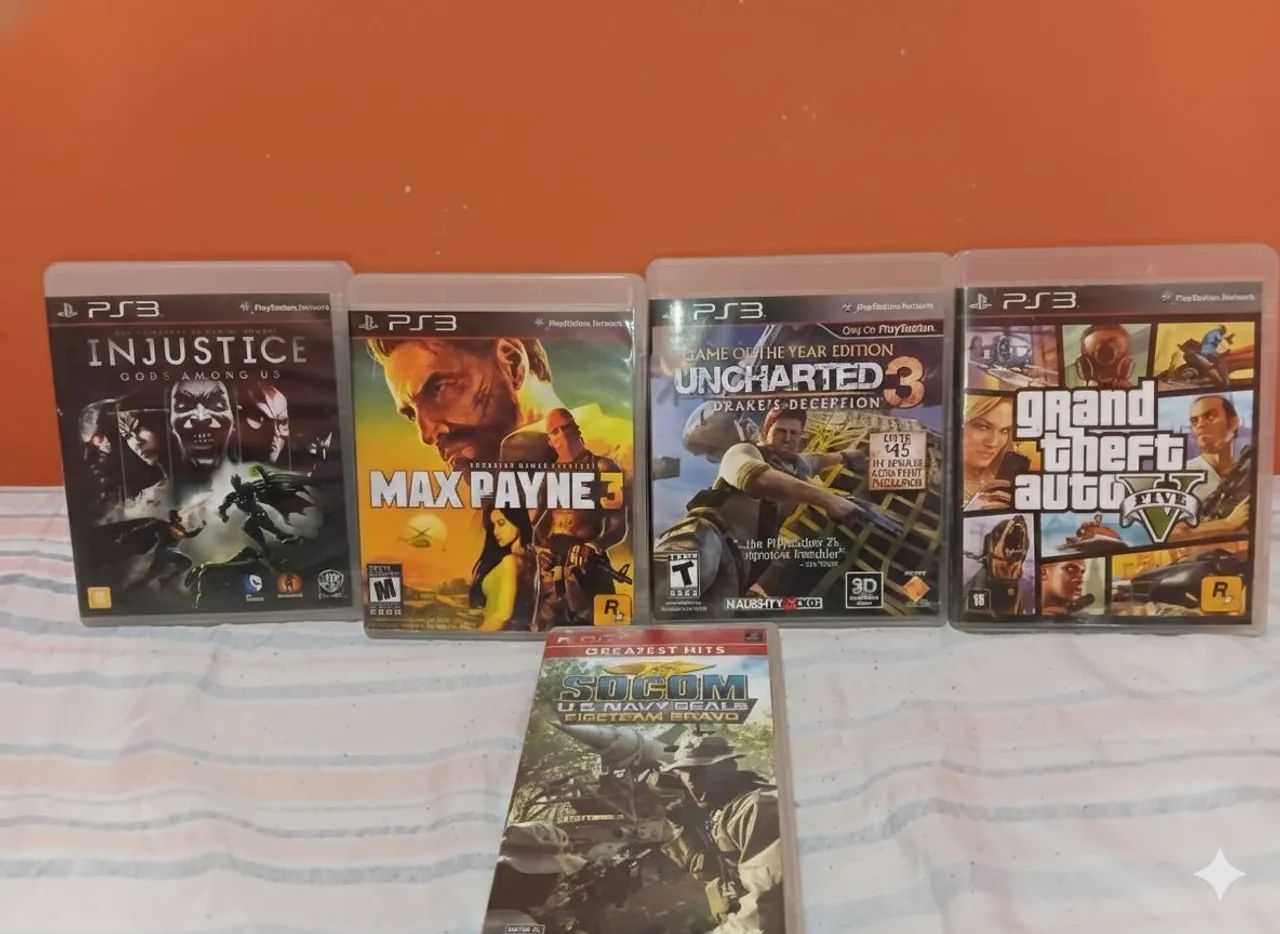 Jogos ps3 e psp