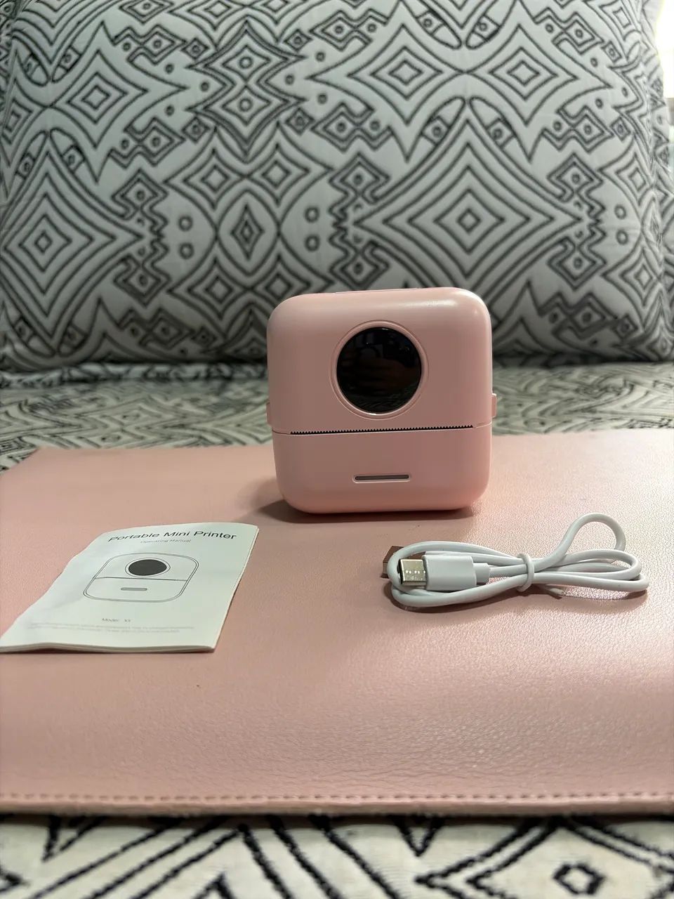 Mini Impressora Térmica Portátil Bluetooth (Modelo X5) - Rosa