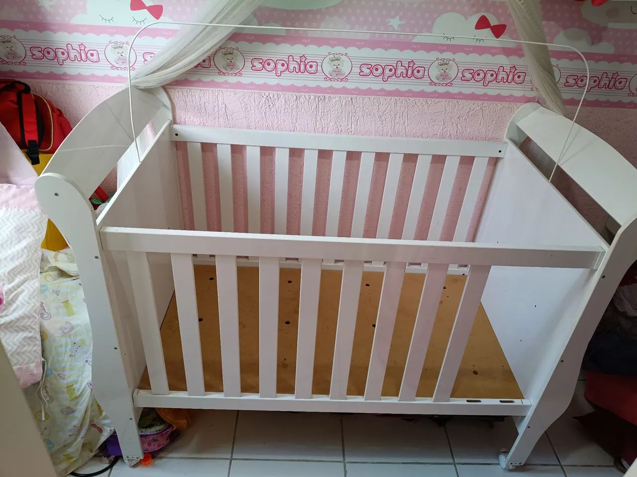 Berço vira cama