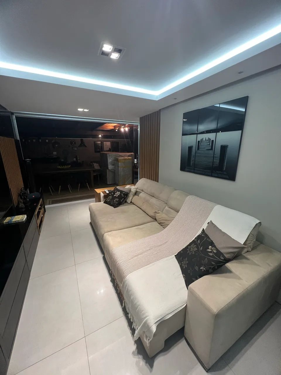 Sofá retrátil 2,90m em perfeito estado, de extrema qualidade e conforto.  - Foto 4