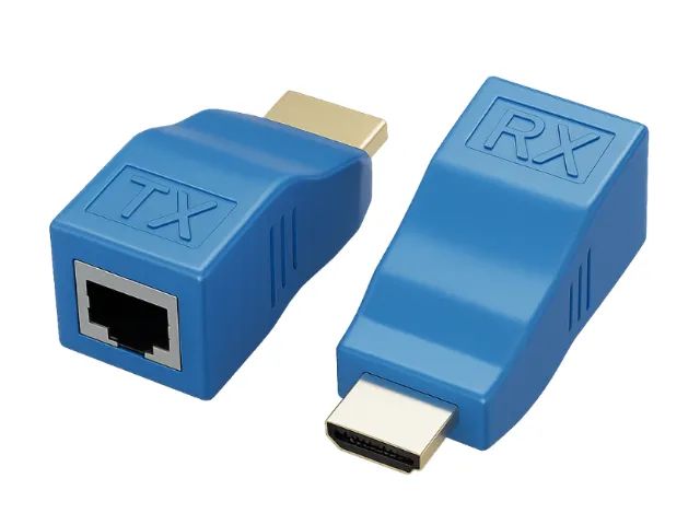 Extensor HDMI via Cabo de Rede RJ45 - Alcance até 30m