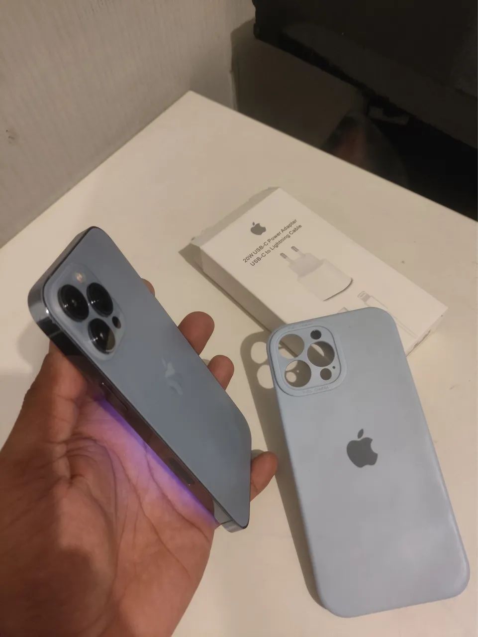 iPhone 13Pro max 128Gb no Azul - Foto 5
