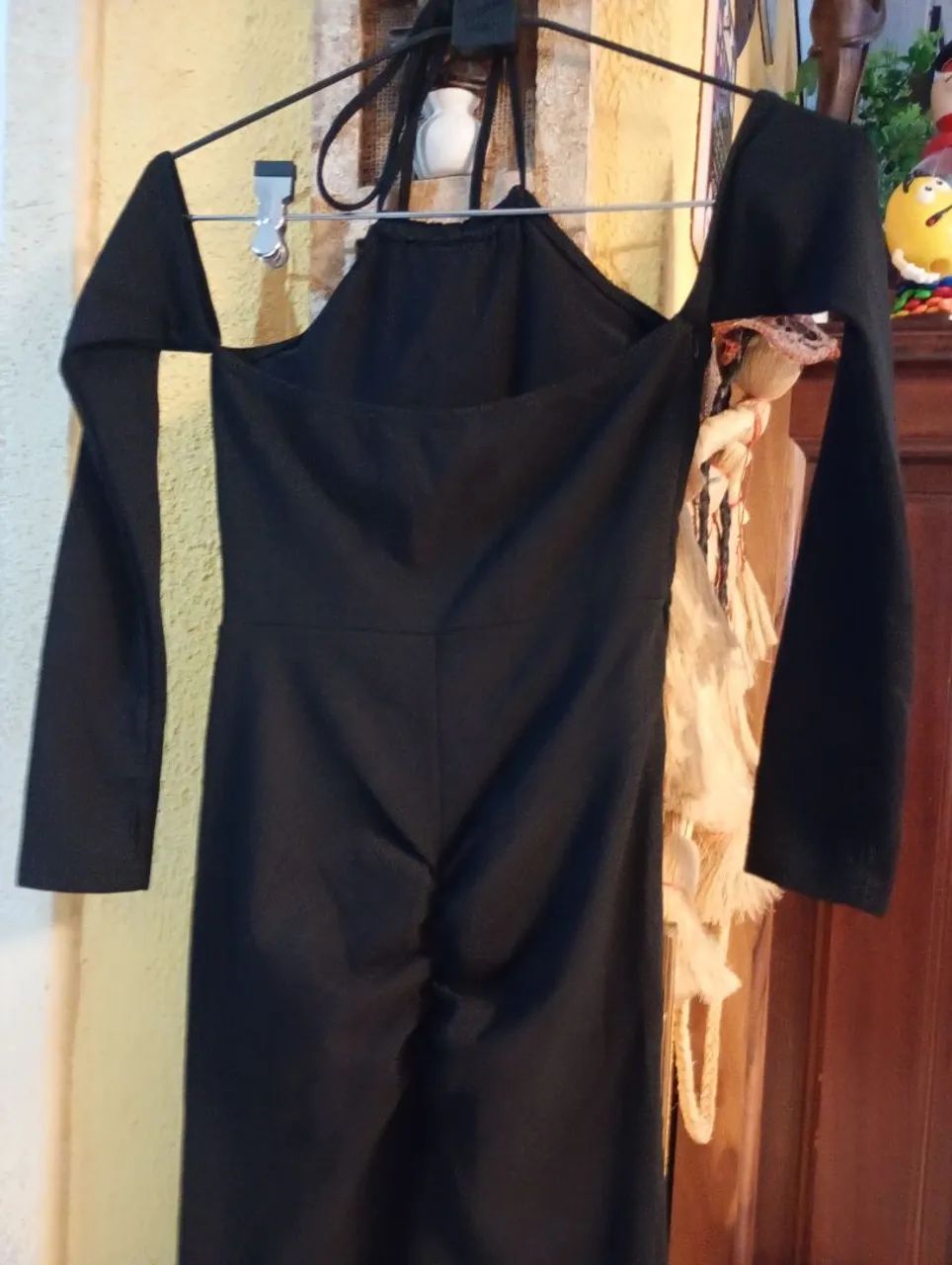 Macacão preto com elastano P ( NOVO) - Foto 5