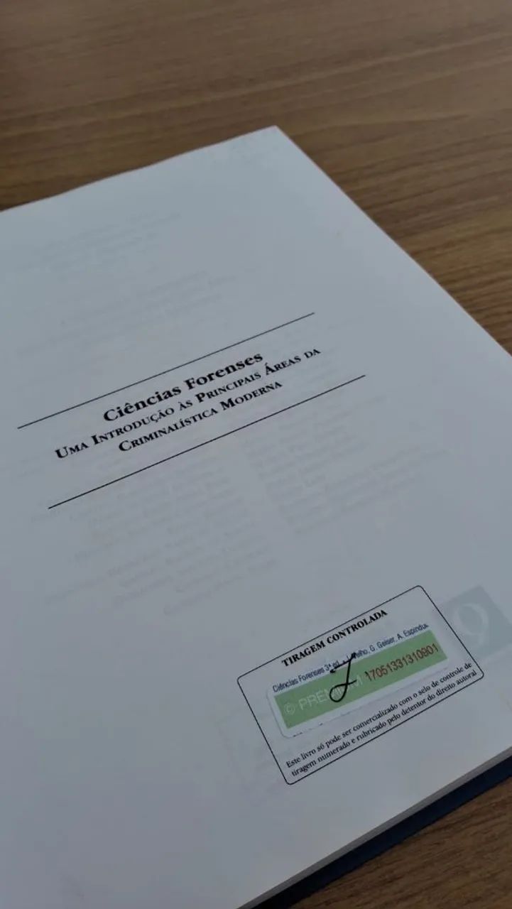 Livro Ciências Forenses  - Foto 4