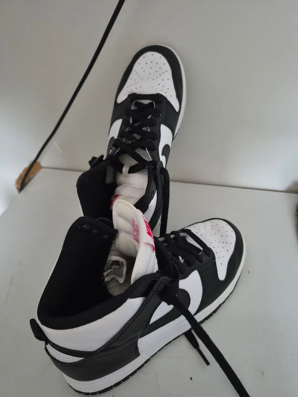 Tênis Nike Dunk High Retro Preto E Branco - Foto 2