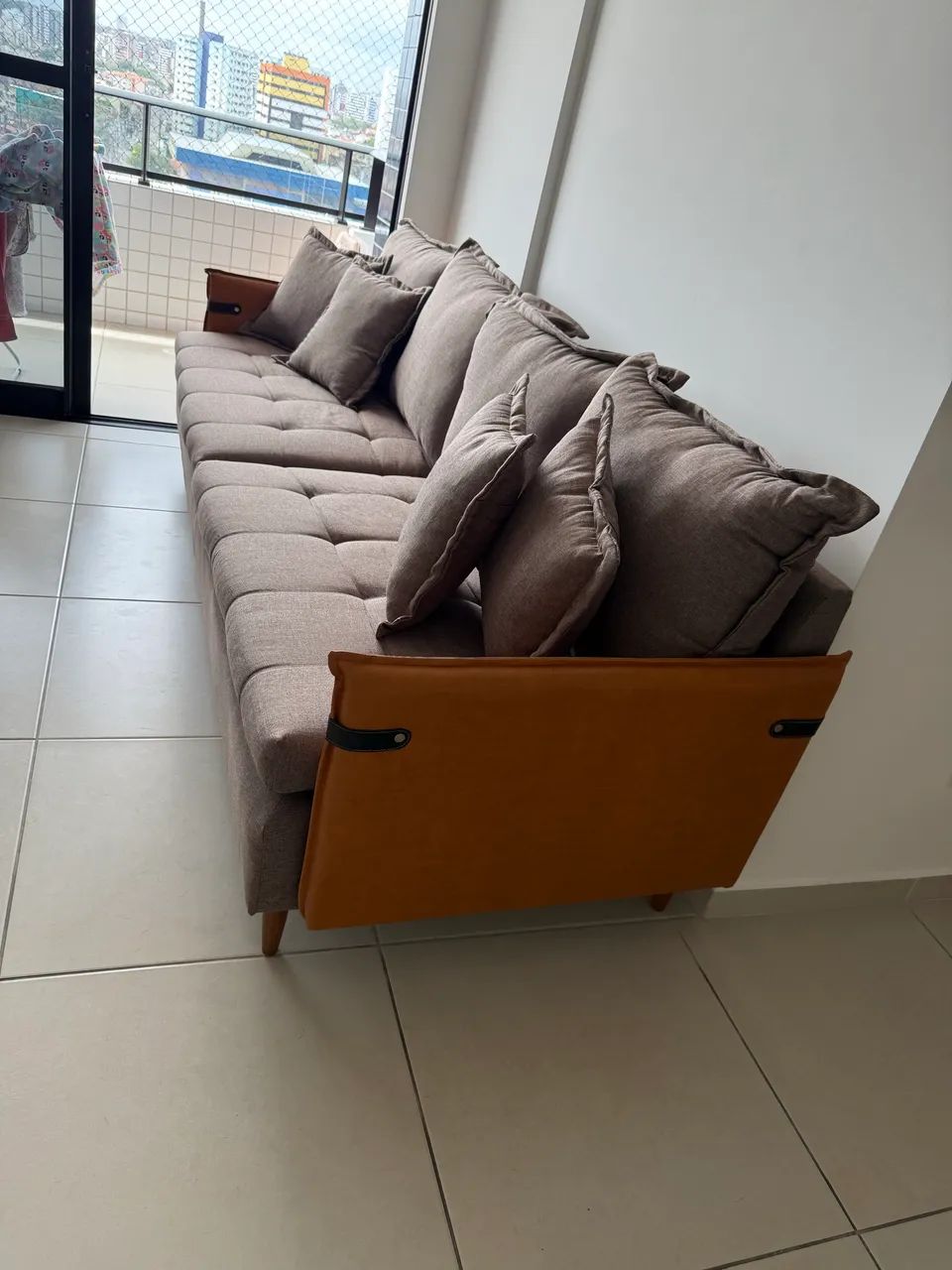 SOFÁ AVALLON - 4 LUGARES - LINHO - Foto 5