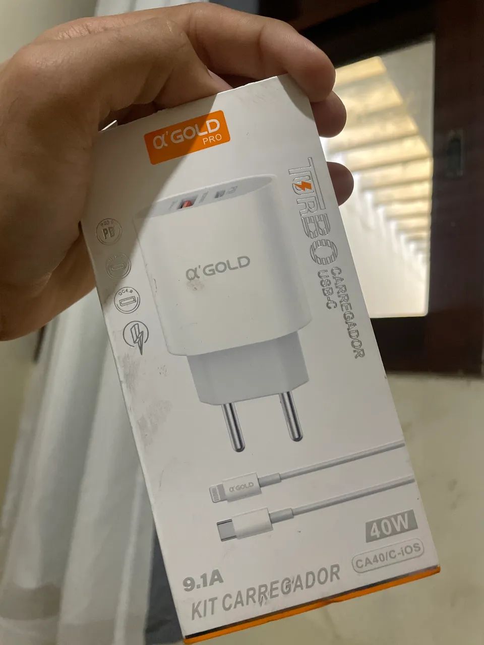 Carregador turbo para iPhone 