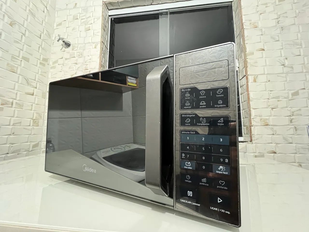 Microondas Espelhado Midea 27L - Foto 3