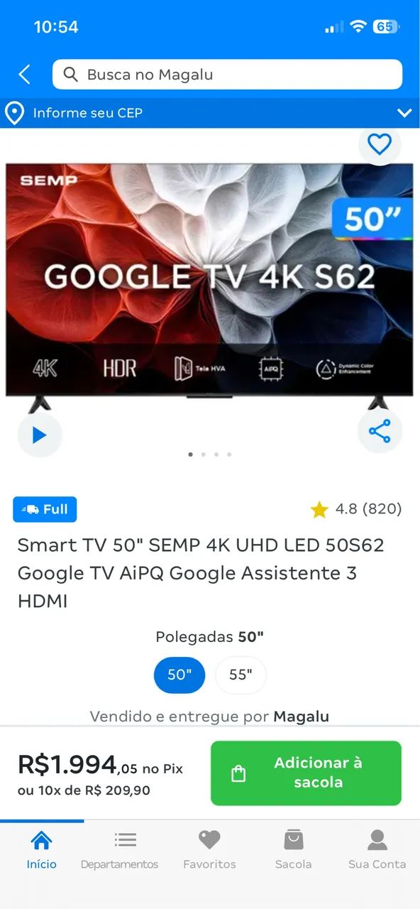 TV 50 polegadas - Foto 2