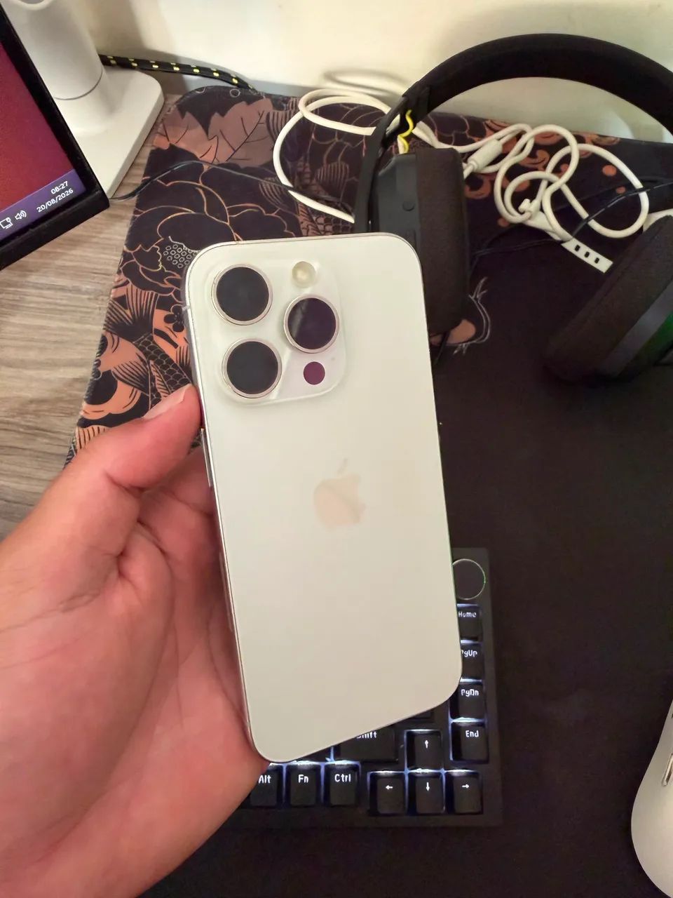 iPhone 15 Pro 128Gb Silver todo original com Garantia 
