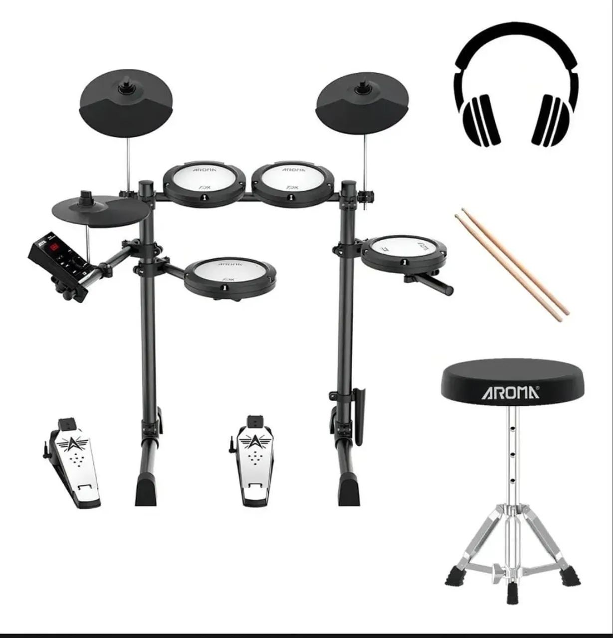 BATERIA ELETRÔNICA AROMA TDX-18 ? COMPLETA! ? - Foto 3