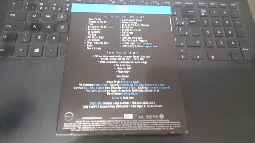 Bluray duplo David Gilmour - Remember That Night-Live - importado  - Foto 2