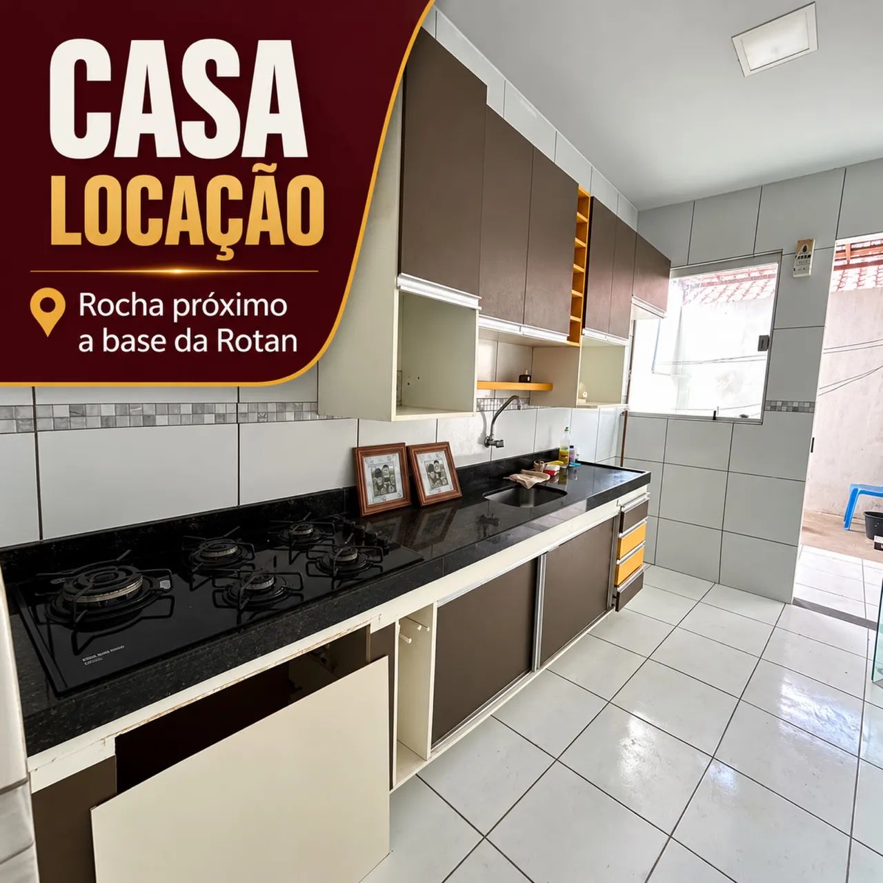 CASA ROCHA PROX BASE ROTAM 1.200 COM SUÍTE