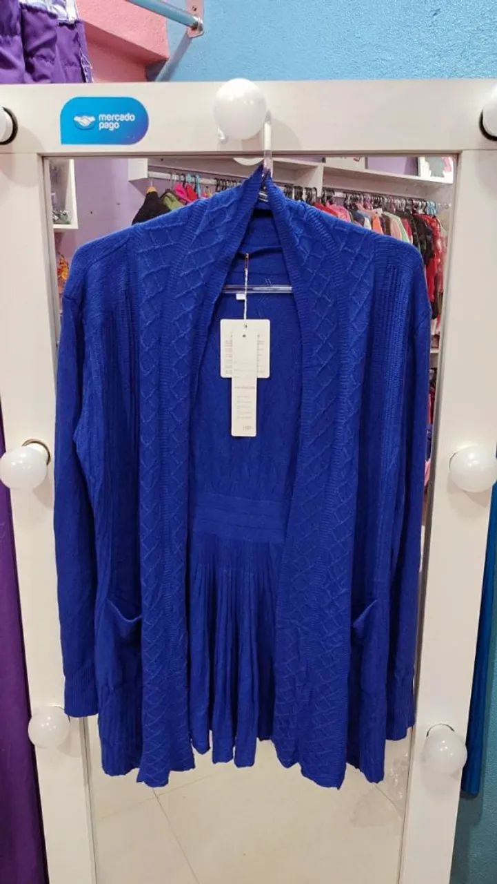 CARDIGÃ NO TRICÔ ?