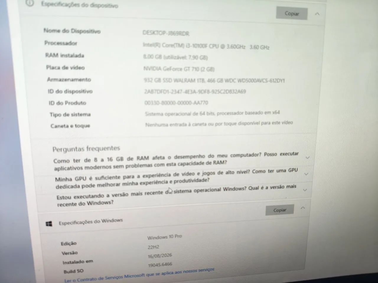 Pc gamer i3 décima SSD 1tb  - Foto 3