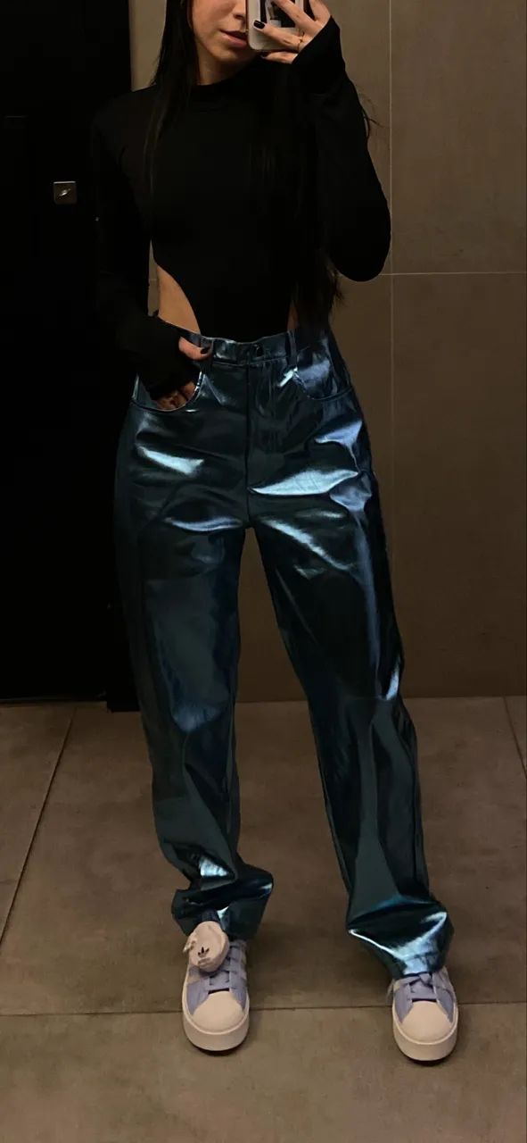 Calça metalizada - Foto 2