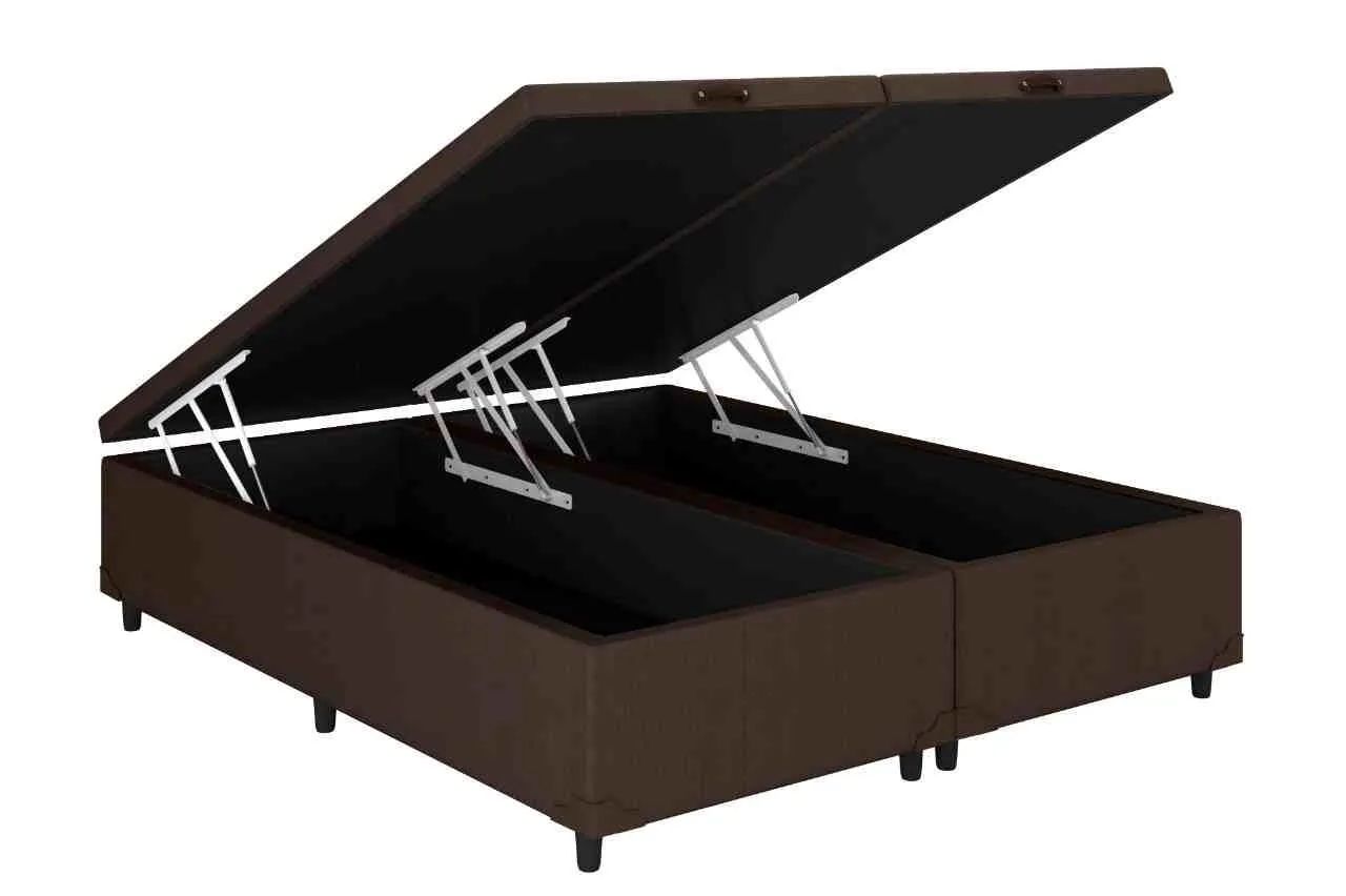Base Box Casal Baú Bipartido Prime - Entrega Rápida 