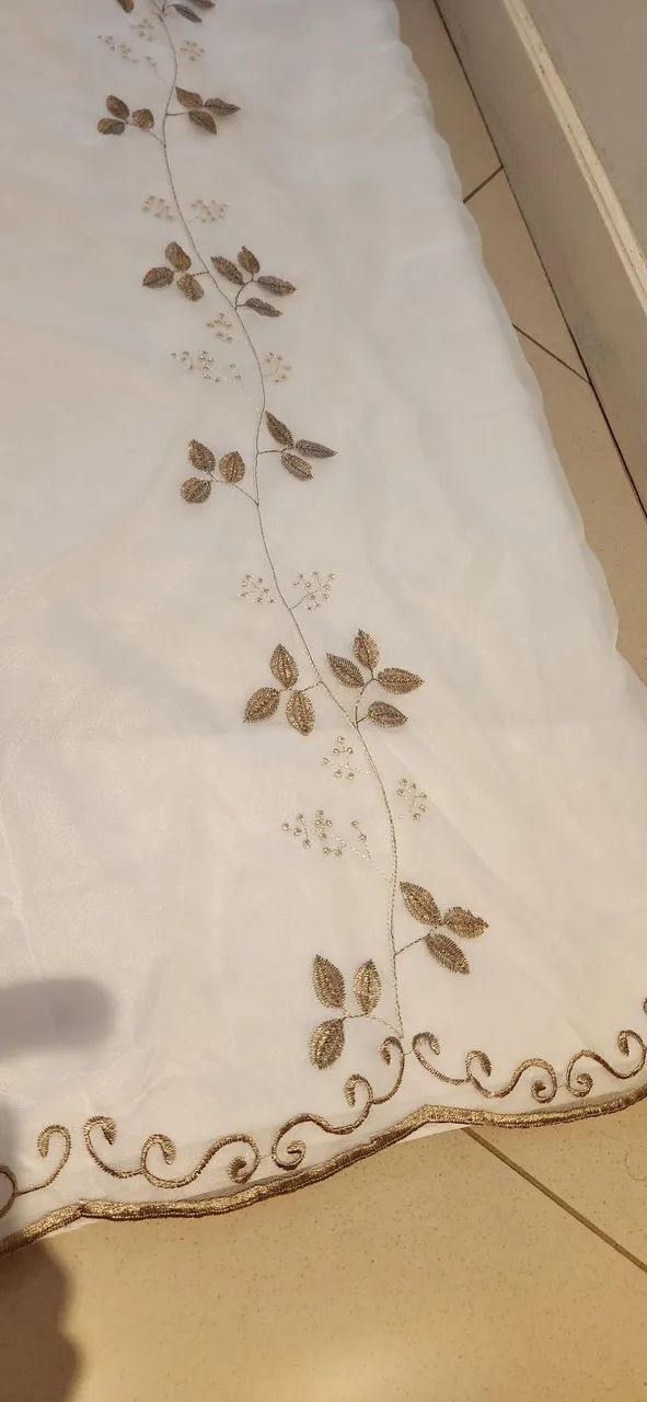 Cortina com bordados  - Foto 3