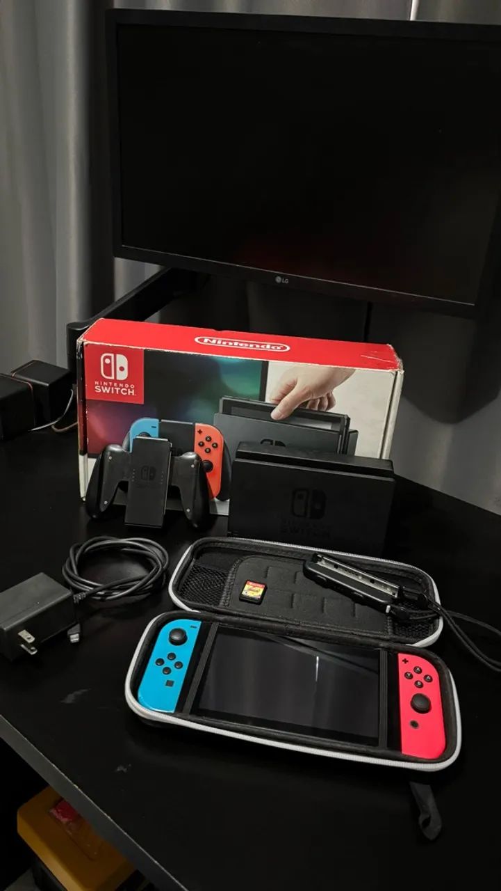Nintendo Switch com jogo