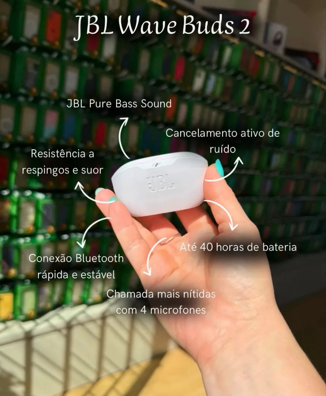 JBL Wave Buds 2 Original Lacrado - Foto 2