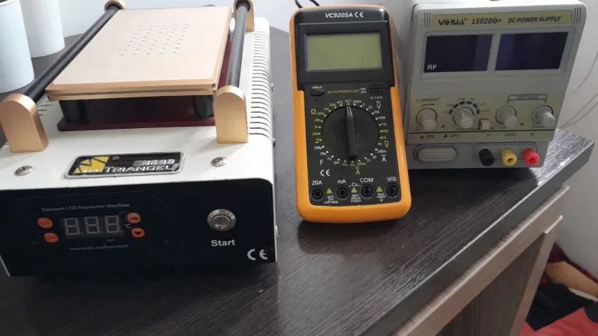 Separadora LCD + Fonte YIHUA + Multímetro - Kit para reparo de celular