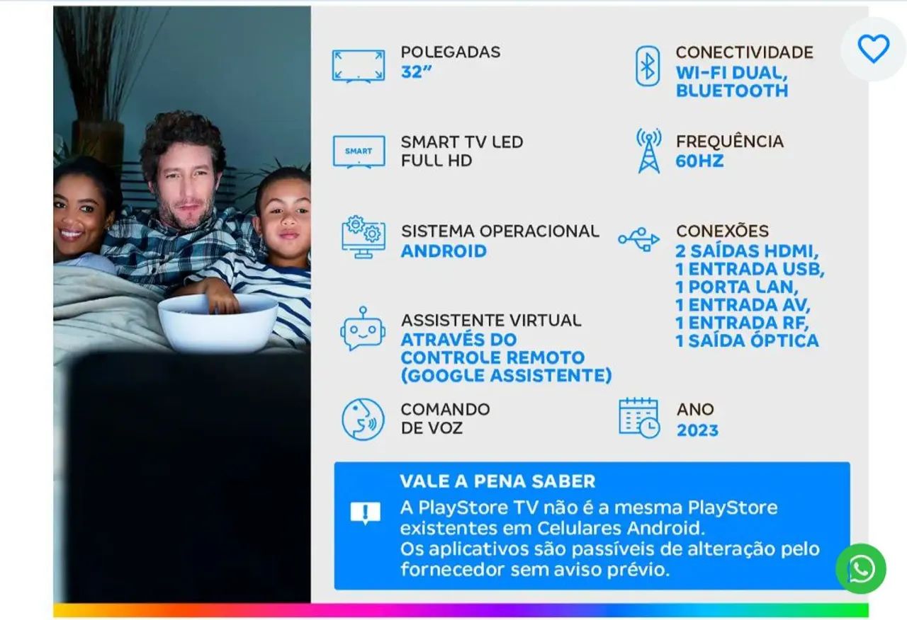 TV TCL SMART ANDROID 32 POLEGADAS  - Foto 5