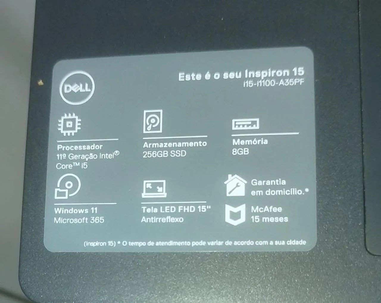 Notebook Dell inspiron 15 - Foto 3