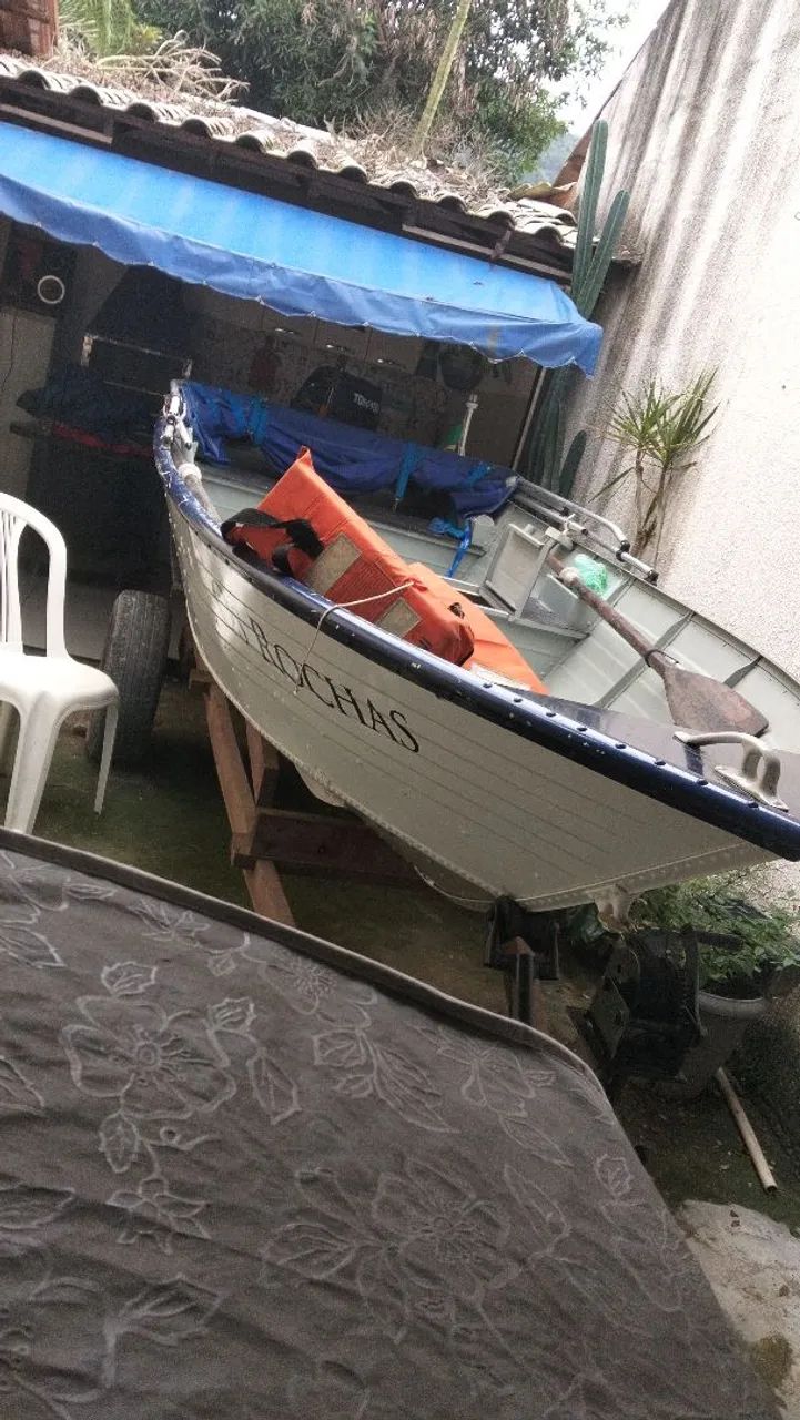 Barco de alumínio 4.20 metros com capota marítima  - Foto 2