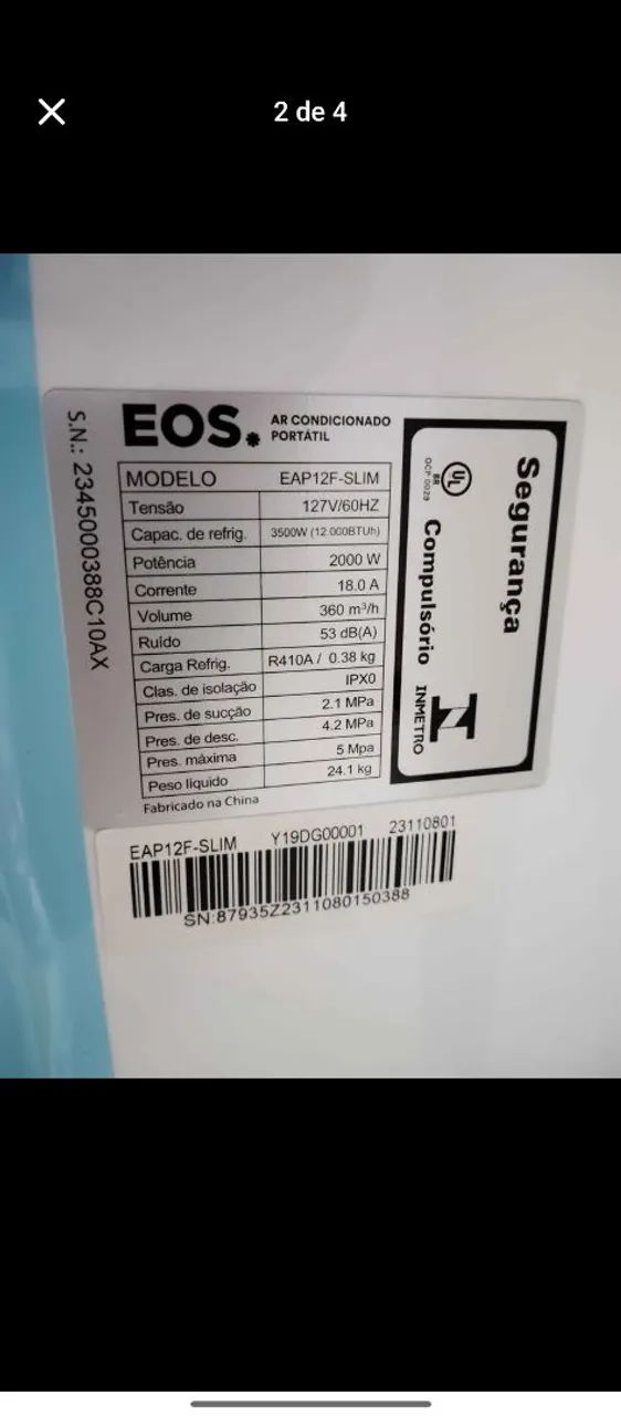 Ar condicionado portátil EOS - Foto 2