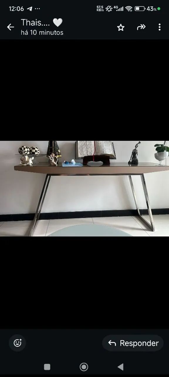 Aparador : material; metal, MDF e vidro. - Foto 3