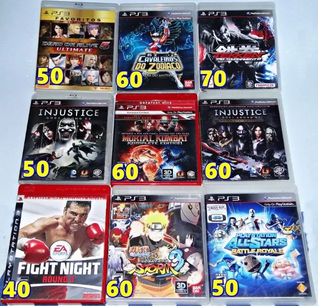 JOGOS DE LUTA VARIADOS (Ps3)