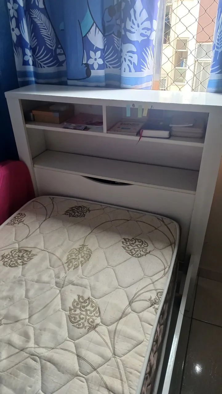 Cama Solteiro com Baú e Colchão Ortopédico D33 - Foto 2