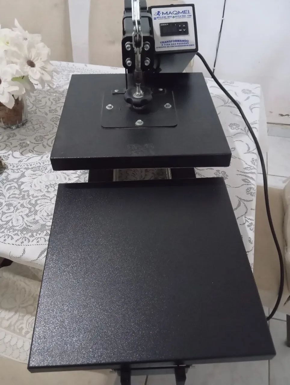 Prensa Térmica para sublimação MaqMei 38x38 cm