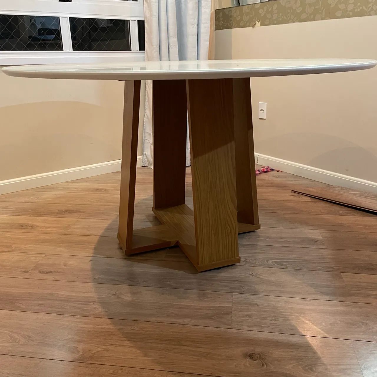 Mesa de jantar redonda off white  - Foto 3