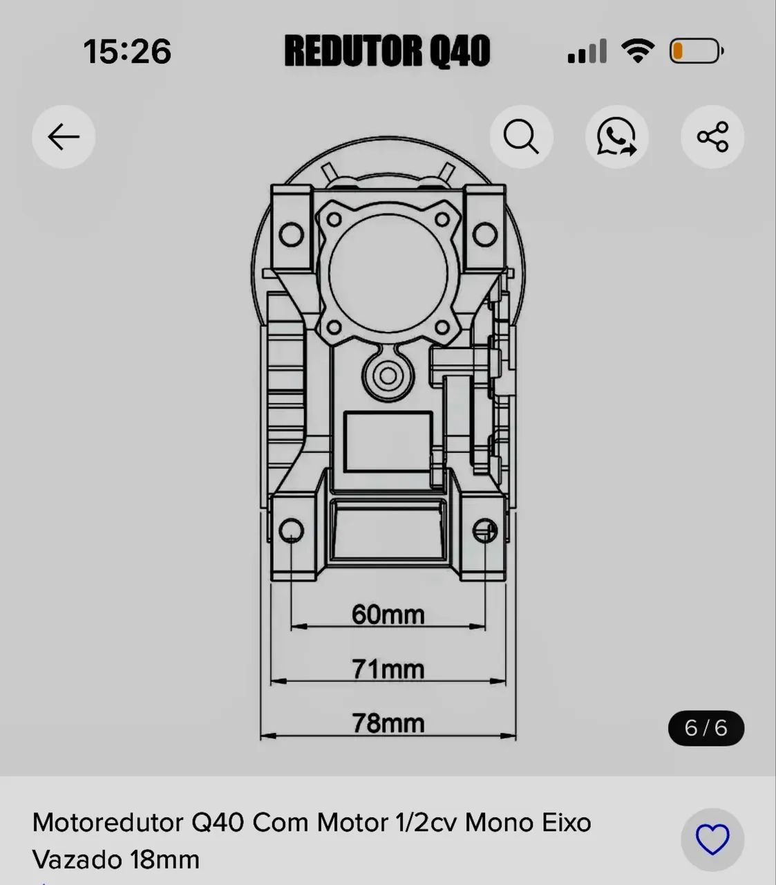 Motor redutor Q40 - Foto 5